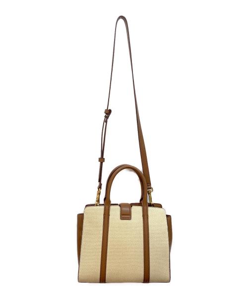 CHARLES & KEITH（チャールズアンドキース）CHARLES & KEITH (チャールズアンドキース) 2WAYショルダーバッグ ベージュ×ブラウンの古着・服飾アイテム