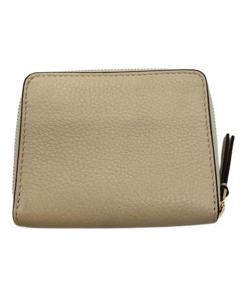 TORY BURCH（トリーバーチ）TORY BURCH (トリーバーチ) コンパクトウォレット ベージュの古着・服飾アイテム