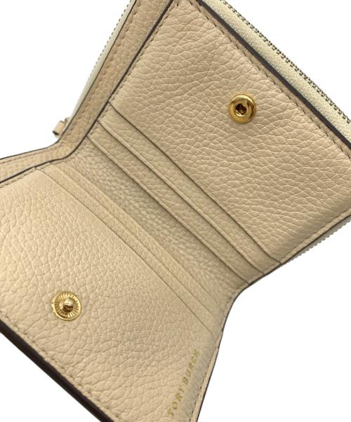 TORY BURCH（トリーバーチ）TORY BURCH (トリーバーチ) コンパクトウォレット ベージュの古着・服飾アイテム