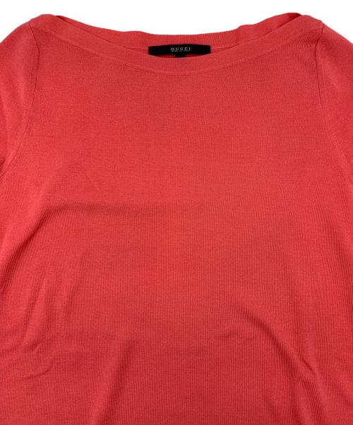 GUCCI（グッチ）GUCCI (グッチ) 半袖ニット ピンク サイズ:XSの古着・服飾アイテム