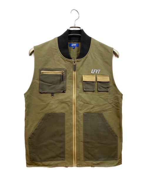 LFYT（エルエフワイティー）LFYT (エルエフワイティー) TONAL MULTI POCKET VEST オリーブ サイズ:Lの古着・服飾アイテム
