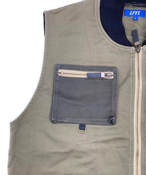 LFYT（エルエフワイティー）LFYT (エルエフワイティー) TONAL MULTI POCKET VEST オリーブ サイズ:Lの古着・服飾アイテム