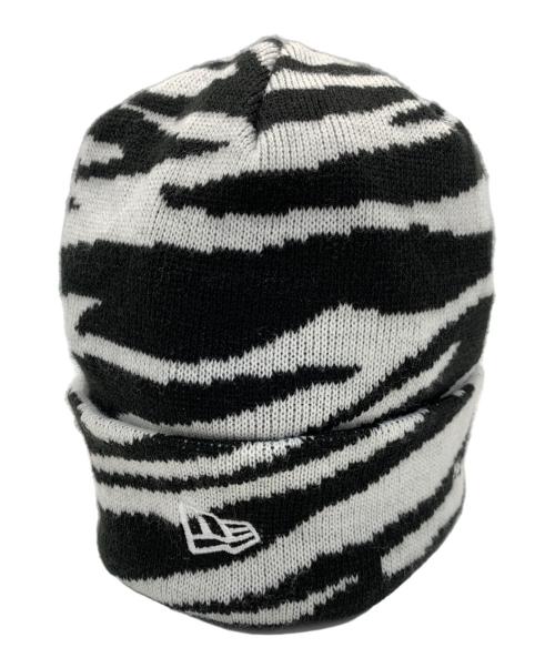 New Era（ニューエラ）New Era (ニューエラ) SUPREME (シュプリーム) New Era Box Logo Beanie / ニューエラ ボックスロゴ ビーニー ホワイト×ブラックの古着・服飾アイテム