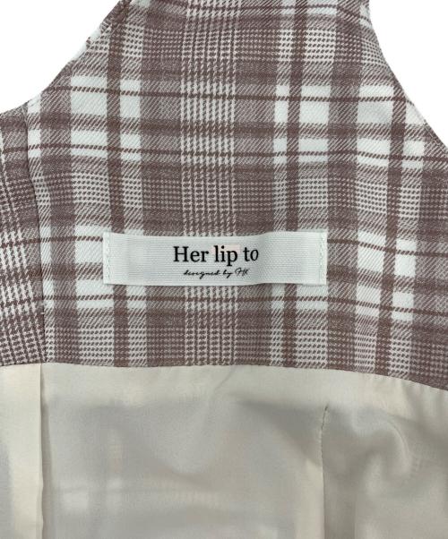HER LIP TO（ハーリップトゥ）Her lip to (ハーリップトゥ) addington Long Dress ピンク サイズ:Mの古着・服飾アイテム