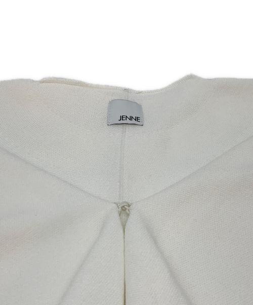JENNE（ジェンヌ）JENNE (ジェンヌ) ニットカーディガン ホワイト サイズ:Sの古着・服飾アイテム