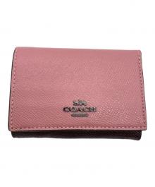 COACH（コーチ）の古着「3つ折り財布」｜ブラウン×ピンク