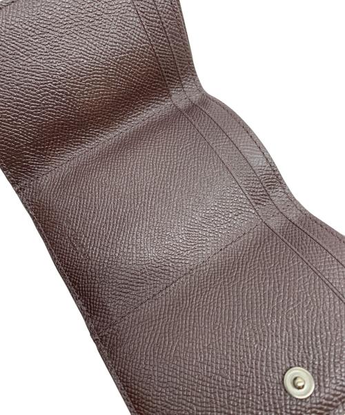 COACH（コーチ）COACH (コーチ) 3つ折り財布 ブラウン×ピンクの古着・服飾アイテム
