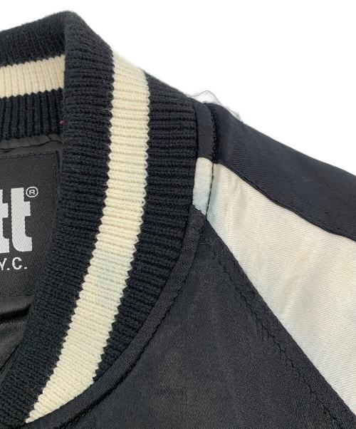 Schott（ショット）Schott (ショット) サテンスカジャン ブラック サイズ:Lの古着・服飾アイテム