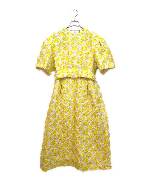 BLAMINK（ブラミンク）BLAMINK (ブラミンク) 半袖ワンピース イエロー サイズ:36の古着・服飾アイテム