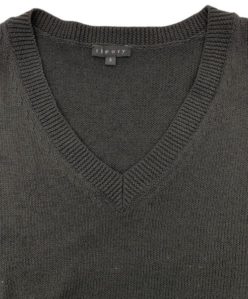 theory（セオリー）theory (セオリー) 薄手ニット ブラック サイズ:Sの古着・服飾アイテム