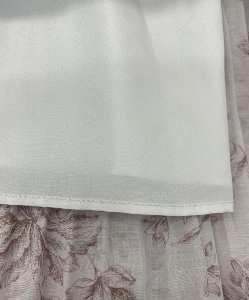 Snidel（スナイデル）Snidel (スナイデル) Sustainableオフショルギャザーワンピース ピンクの古着・服飾アイテム