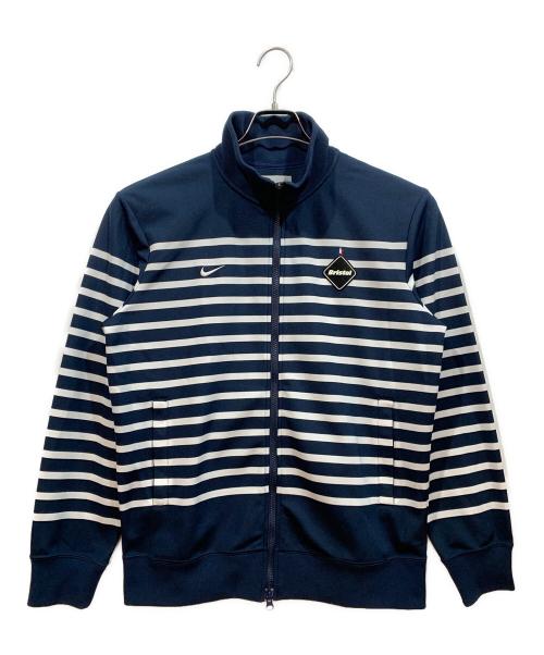 F.C.R.B.(F.C.Real Bristol)（エフシーアールビー）F.C.R.B.(F.C.Real Bristol) (エフシーアールビー) BORDER PDK JACKET ネイビー サイズ:Lの古着・服飾アイテム