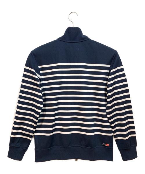 F.C.R.B.(F.C.Real Bristol)（エフシーアールビー）F.C.R.B.(F.C.Real Bristol) (エフシーアールビー) BORDER PDK JACKET ネイビー サイズ:Lの古着・服飾アイテム