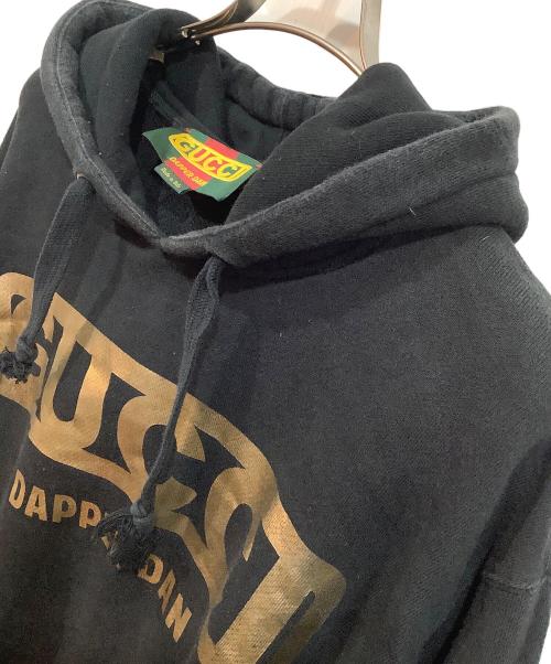 GUCCI（グッチ）GUCCI (グッチ) DAPPER DAN (ダッパーダン) プルオーバーパーカー ブラック サイズ:XSの古着・服飾アイテム