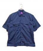 THE NORTHFACE PURPLELABELザ・ノースフェイス パープルレーベル）の古着「フィールドハーフスリーブシャツ」｜ブルー