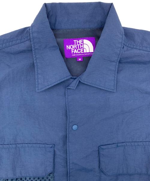 THE NORTHFACE PURPLELABEL（ザ・ノースフェイス パープルレーベル）THE NORTHFACE PURPLELABEL (ザ・ノースフェイス パープルレーベル) フィールドハーフスリーブシャツ ブルー サイズ:Mの古着・服飾アイテム