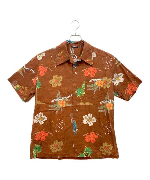 Denham（デンハム）Denham (デンハム) アロハシャツ ブラウン サイズ:Mの古着・服飾アイテム
