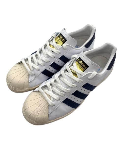 adidas（アディダス）adidas (アディダス) SUPERSTAR 80s AC / スーパースター 80s AC ホワイト×ネイビー サイズ:US：7の古着・服飾アイテム