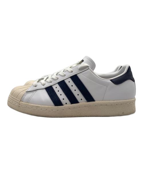 adidas（アディダス）adidas (アディダス) SUPERSTAR 80s AC / スーパースター 80s AC ホワイト×ネイビー サイズ:US：7の古着・服飾アイテム
