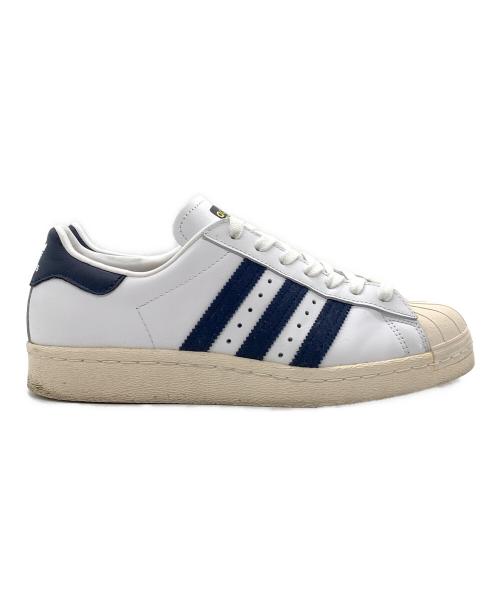 adidas（アディダス）adidas (アディダス) SUPERSTAR 80s AC / スーパースター 80s AC ホワイト×ネイビー サイズ:US：7の古着・服飾アイテム