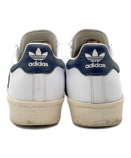 adidas（アディダス）adidas (アディダス) SUPERSTAR 80s AC / スーパースター 80s AC ホワイト×ネイビー サイズ:US：7の古着・服飾アイテム