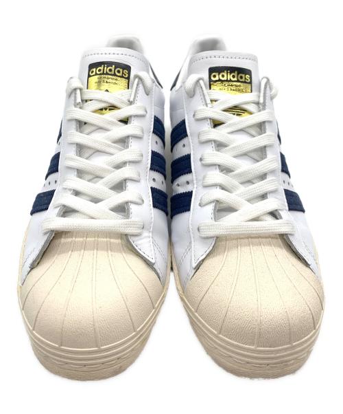 adidas（アディダス）adidas (アディダス) SUPERSTAR 80s AC / スーパースター 80s AC ホワイト×ネイビー サイズ:US：7の古着・服飾アイテム