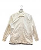 COMME des GARCONS HOMMEコムデギャルソン オム）の古着「ジップアップブルゾン」｜ホワイト