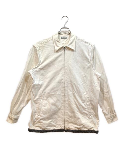 COMME des GARCONS HOMME（コムデギャルソン オム）COMME des GARCONS HOMME (コムデギャルソン オム) ジップアップブルゾン ホワイト サイズ:表記なしの古着・服飾アイテム