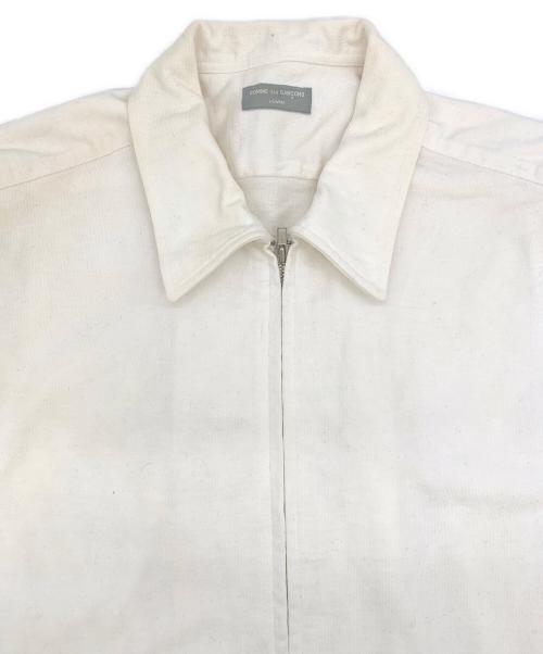 COMME des GARCONS HOMME（コムデギャルソン オム）COMME des GARCONS HOMME (コムデギャルソン オム) ジップアップブルゾン ホワイト サイズ:表記なしの古着・服飾アイテム