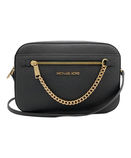 MICHAEL KORS（マイケルコース）MICHAEL KORS (マイケルコース) ジェット セット アイテム ラージ EW ジップ チェーン クロスボディー ブラックの古着・服飾アイテム