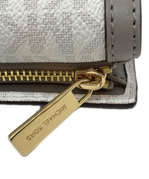 MICHAEL KORS（マイケルコース）MICHAEL KORS (マイケルコース) 3つ折り財布 ホワイトの古着・服飾アイテム
