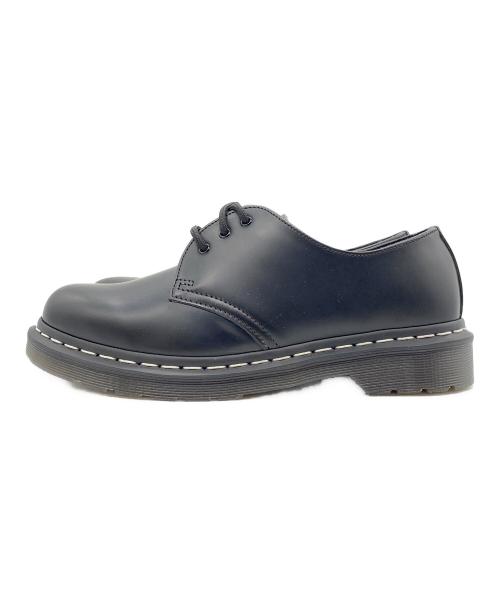 Dr.Martens（ドクターマーチン）Dr.Martens (ドクターマーチン) ホワイトステッチ 3 ホール シューズ ブラック サイズ:US：9の古着・服飾アイテム