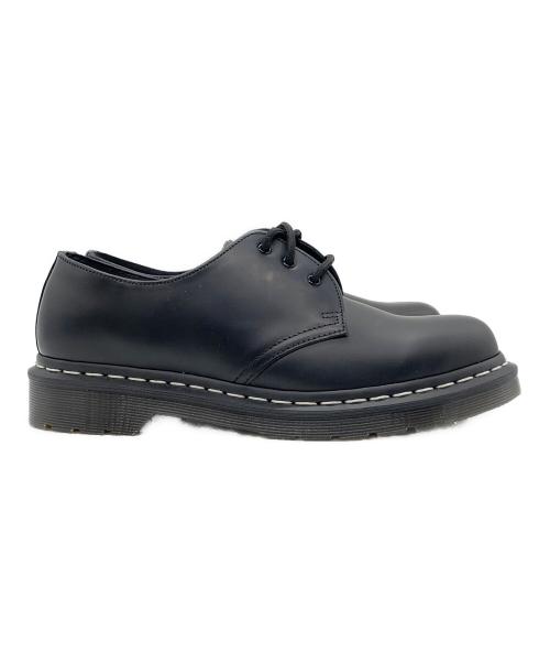 Dr.Martens（ドクターマーチン）Dr.Martens (ドクターマーチン) ホワイトステッチ 3 ホール シューズ ブラック サイズ:US：9の古着・服飾アイテム