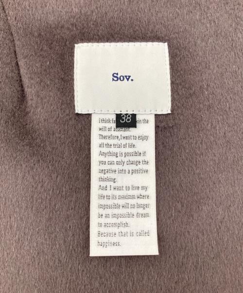 Sov.（ソブ）Sov. (ソブ) ブルーFOXファーベスト ブラウン サイズ:38の古着・服飾アイテム