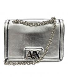 ARMANI EXCHANGE（アルマーニ エクスチェンジ）の古着「チェーンショルダーバッグ」｜シルバー