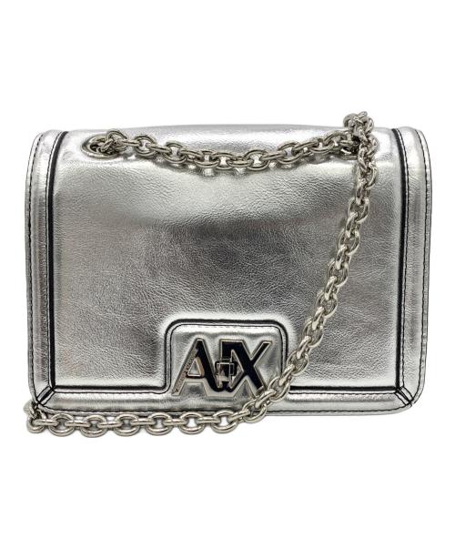 ARMANI EXCHANGE（アルマーニ エクスチェンジ）ARMANI EXCHANGE (アルマーニ エクスチェンジ) チェーンショルダーバッグ シルバーの古着・服飾アイテム