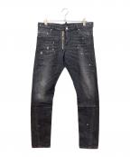 DSQUARED2ディースクエアード）の古着「デニムパンツ」｜ブラック