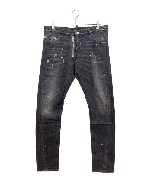 DSQUARED2（ディースクエアード）DSQUARED2 (ディースクエアード) デニムパンツ ブラック サイズ:SIZE50の古着・服飾アイテム