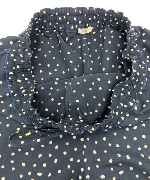 IENA（イエナ）IENA (イエナ) プリントツイルイージーパンツ ネイビー サイズ:36の古着・服飾アイテム