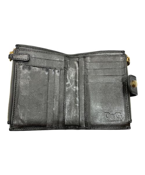 DOLCE & GABBANA（ドルチェ＆ガッバーナ）DOLCE & GABBANA (ドルチェ＆ガッバーナ) 2つ折り財布 グレーの古着・服飾アイテム