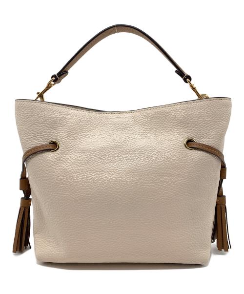 COACH（コーチ）COACH (コーチ) ショルダーバッグ ホワイト×ブラウンの古着・服飾アイテム
