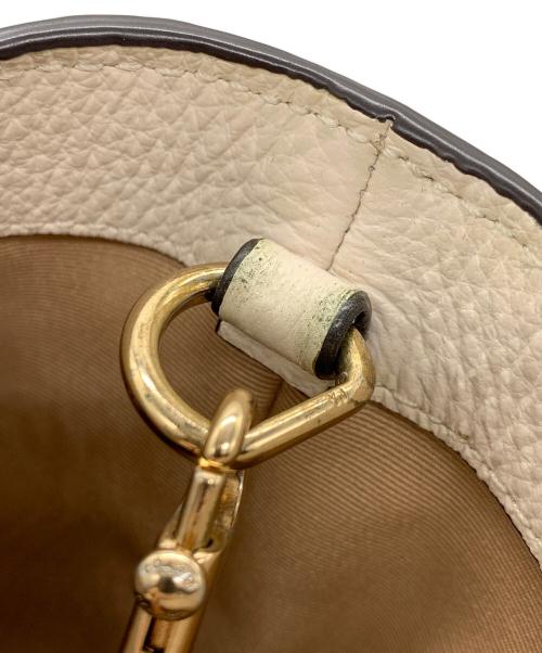 COACH（コーチ）COACH (コーチ) ショルダーバッグ ホワイト×ブラウンの古着・服飾アイテム