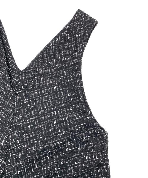 BEARDSLEY（ビアズリー）BEARDSLEY (ビアズリー) ツイードフレアーワンピース ブラック サイズ:1の古着・服飾アイテム