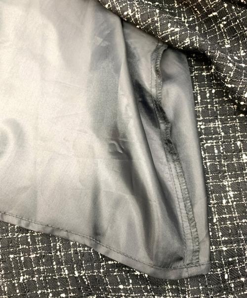 BEARDSLEY（ビアズリー）BEARDSLEY (ビアズリー) ツイードフレアーワンピース ブラック サイズ:1の古着・服飾アイテム