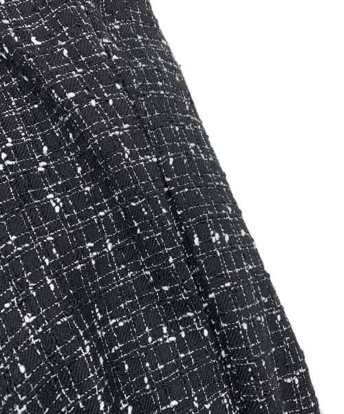BEARDSLEY（ビアズリー）BEARDSLEY (ビアズリー) ツイードフレアーワンピース ブラック サイズ:1の古着・服飾アイテム