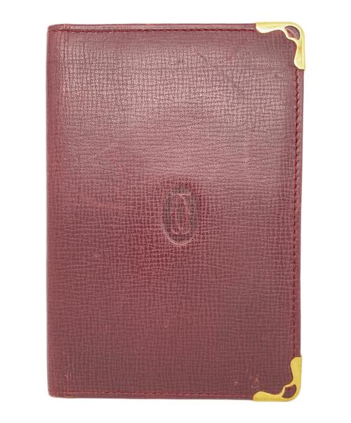 Cartier（カルティエ）Cartier (カルティエ) カードケース レッドの古着・服飾アイテム