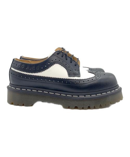 Dr.Martens（ドクターマーチン）Dr.Martens (ドクターマーチン) ブローグシューズ ブラック×ホワイト サイズ:UK4の古着・服飾アイテム