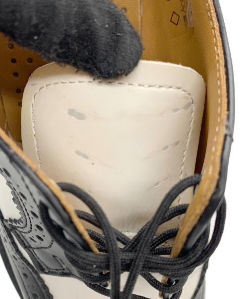 Dr.Martens（ドクターマーチン）Dr.Martens (ドクターマーチン) ブローグシューズ ブラック×ホワイト サイズ:UK4の古着・服飾アイテム