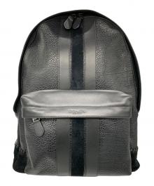 COACH（コーチ）の古着「CHARLES BACKPACK WITH BASEBALL STITC / チャールズ ベースボールステッチ バックパック」｜ブラック