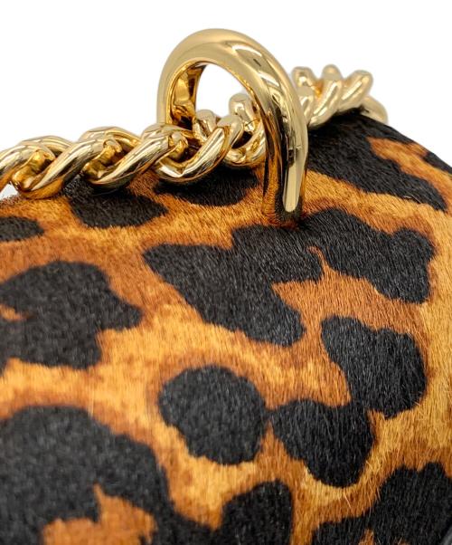 MICHAEL KORS（マイケルコース）MICHAEL KORS (マイケルコース) フラップ チェーン ショルダー ミディアム - MKシグネチャー ブラウン×ブラックの古着・服飾アイテム